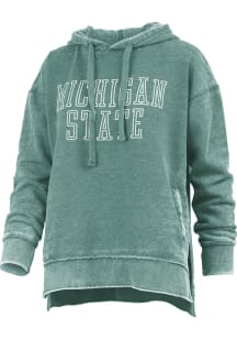 Pressbox Michigan State Spartans Womens Green Marni Hooded Sweatshirt