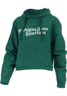 Pressbox Michigan State Spartans Womens Green California Dreaming Hooded Sweatshirt