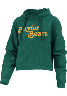 Pressbox Baylor Bears Womens Green California Dreaming Hooded Sweatshirt
