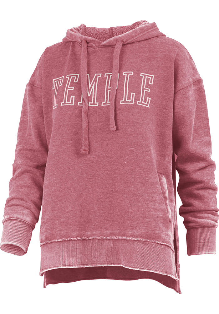 Temple Owls Womens Crimson Marni Hooded Sweatshirt