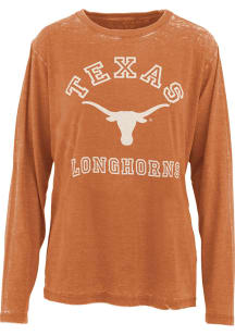 Pressbox Texas Longhorns Womens Burnt Orange Selena LS Tee