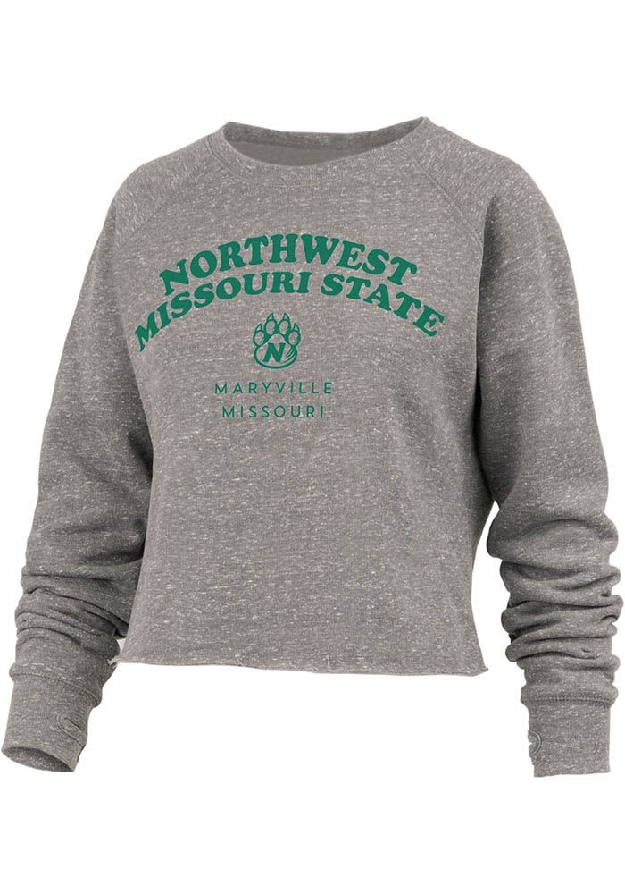 Northwest Missouri State Bearcats Womens Grey Visalia Crew Sweatshirt