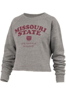 Pressbox Missouri State Bears Womens Grey Visalia Crew Sweatshirt