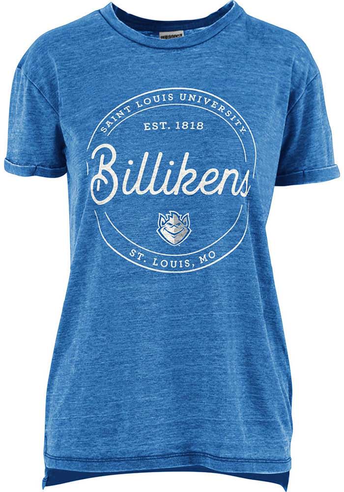 Saint Louis Billikens Womens Blue Ella Seal Short Sleeve T-Shirt