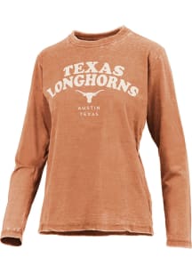 Pressbox Texas Longhorns Womens Burnt Orange Visalia LS Tee