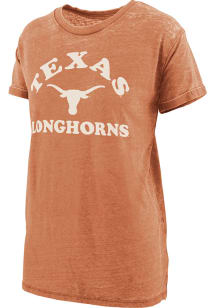 Pressbox Texas Longhorns Womens Burnt Orange Piper Boyfriend Short Sleeve T-Shirt