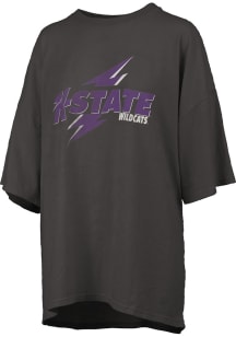 Pressbox K-State Wildcats Womens Black Rock and Roll Short Sleeve T-Shirt