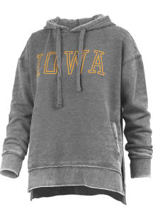 Pressbox Iowa Hawkeyes Womens Black Marni Hooded Sweatshirt