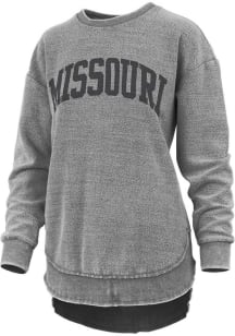 Pressbox Missouri Tigers Womens Black Ponchoville Crew Sweatshirt