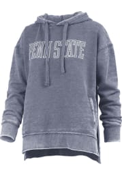 Penn State Nittany Lions Womens Navy Blue Vintage Burnout Hooded Sweatshirt