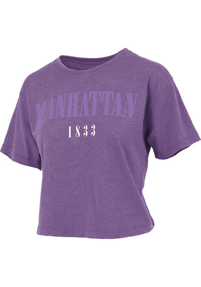 Manhattan Womens Purple Short Sleeve T-Shirt