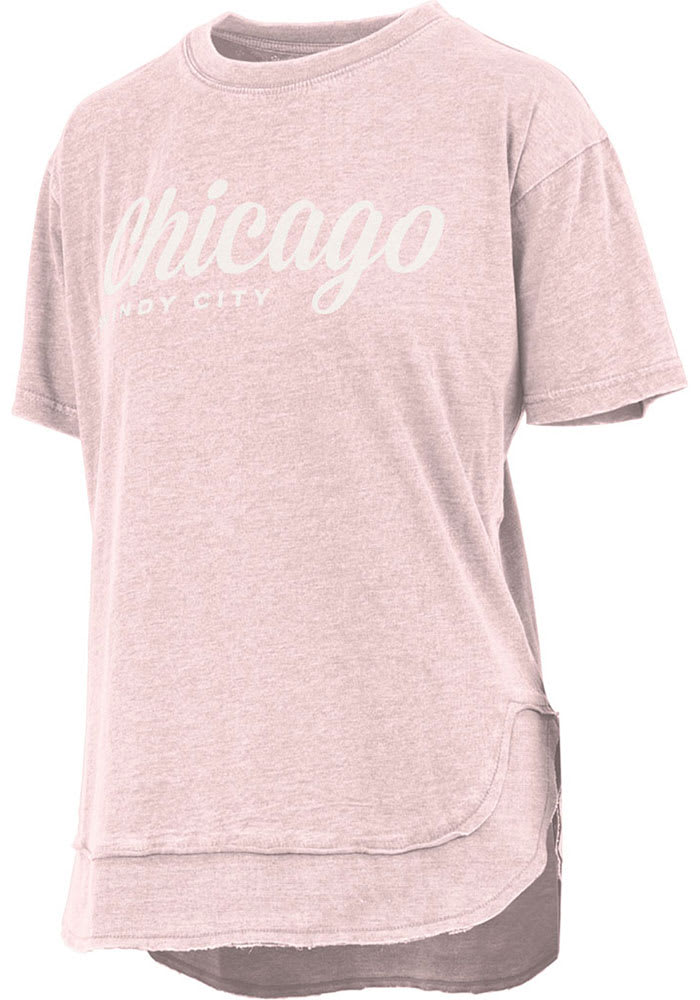 Chicago Womens Pink Short Sleeve T-Shirt
