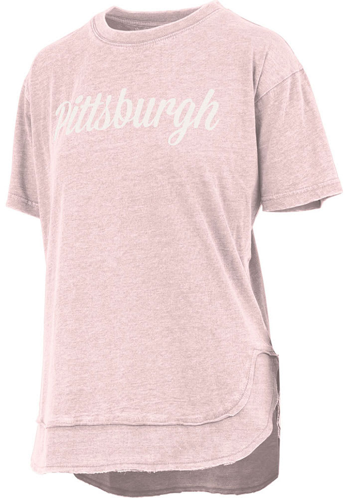 Pittsburgh Womens Pink Short Sleeve T-Shirt