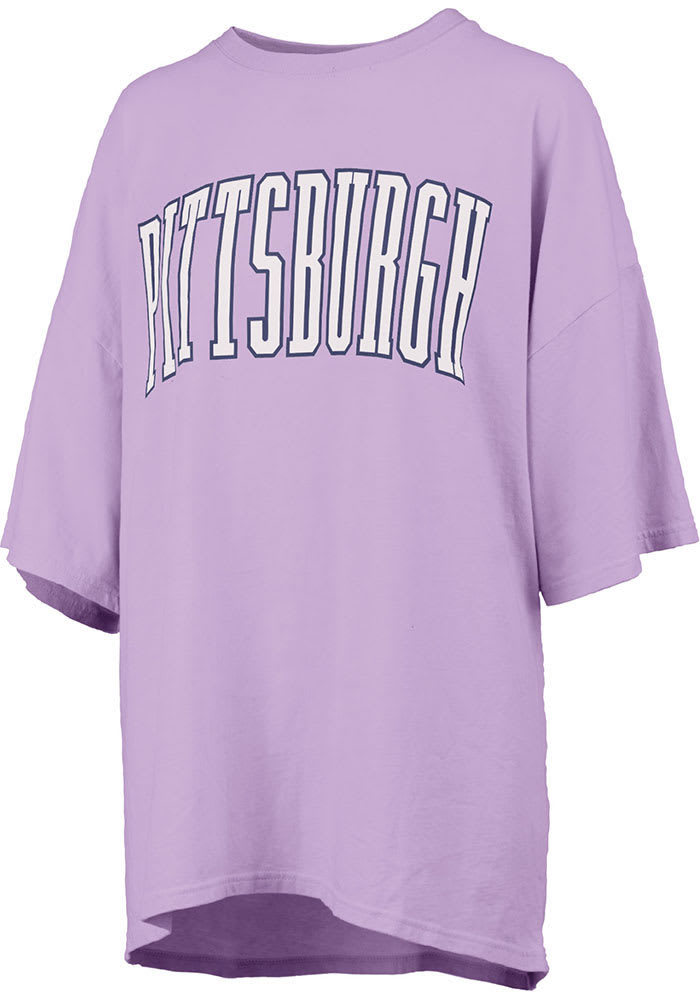 Pittsburgh Womens Purple Short Sleeve T-Shirt