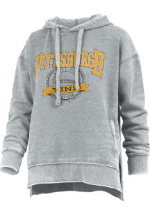 Pittsburgh Womens Grey  Hooded Sweatshirt