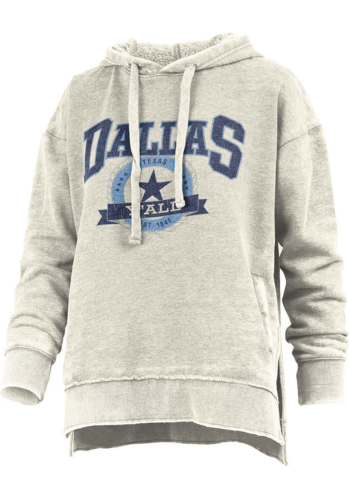 Dallas Ft Worth Womens Ivory Hooded Sweatshirt