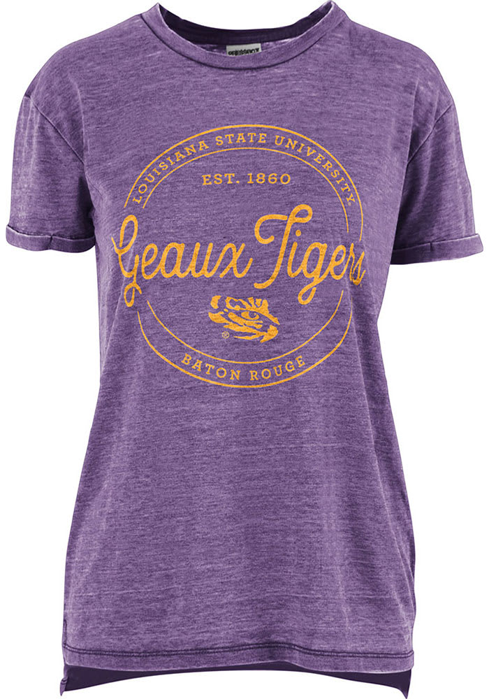 LSU Tigers Womens Purple Ella Seal Short Sleeve T-Shirt
