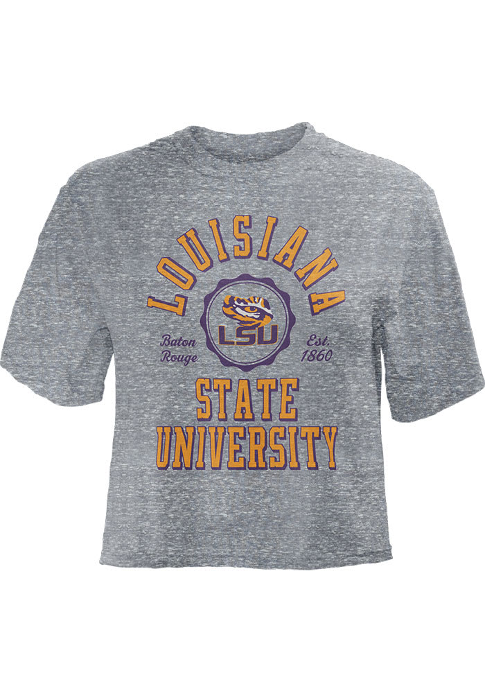 LSU Tigers Womens Grey Bishop Short Sleeve T-Shirt