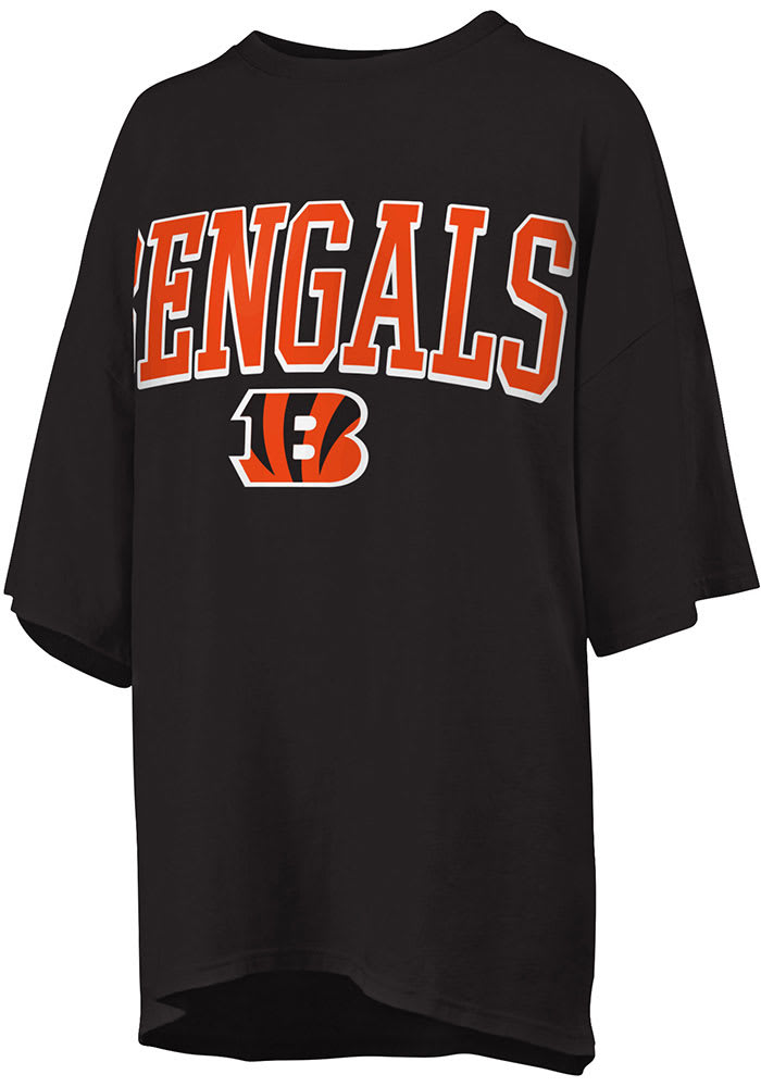 Cincinnati Bengals Womens Black R and R Short Sleeve T-Shirt