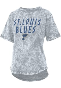 St Louis Blues Womens Grey Mineral Short Sleeve T-Shirt
