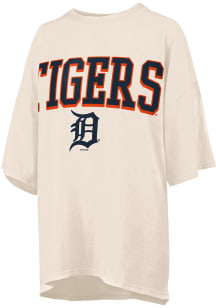 Detroit Tigers Womens Ivory R and R Short Sleeve T-Shirt