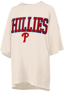Philadelphia Phillies Womens Ivory R and R Short Sleeve T-Shirt