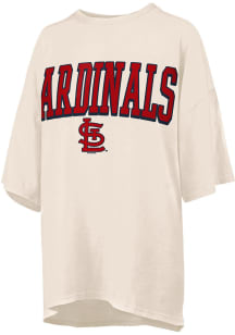 St Louis Cardinals Womens Ivory R and R Short Sleeve T-Shirt