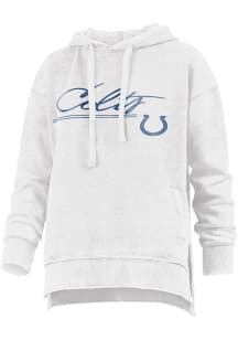 Indianapolis Colts Womens Ivory Fleece Hooded Sweatshirt