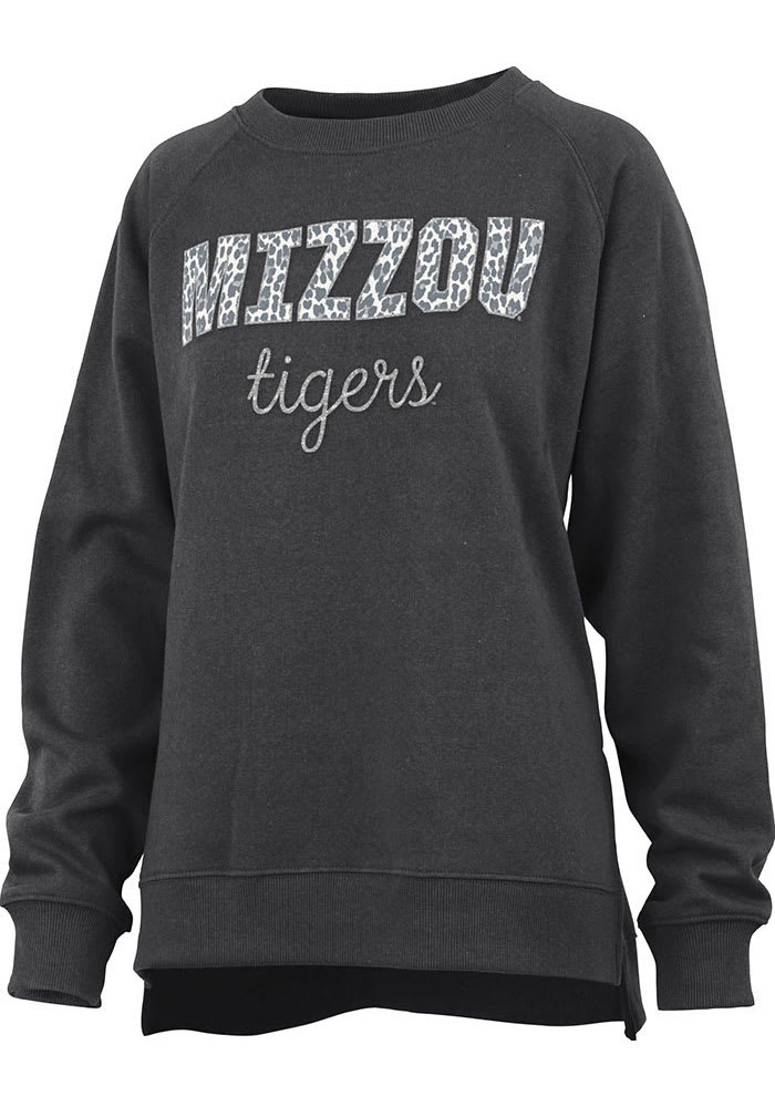 Missouri Tigers Womens Black Steamboat Crew Sweatshirt