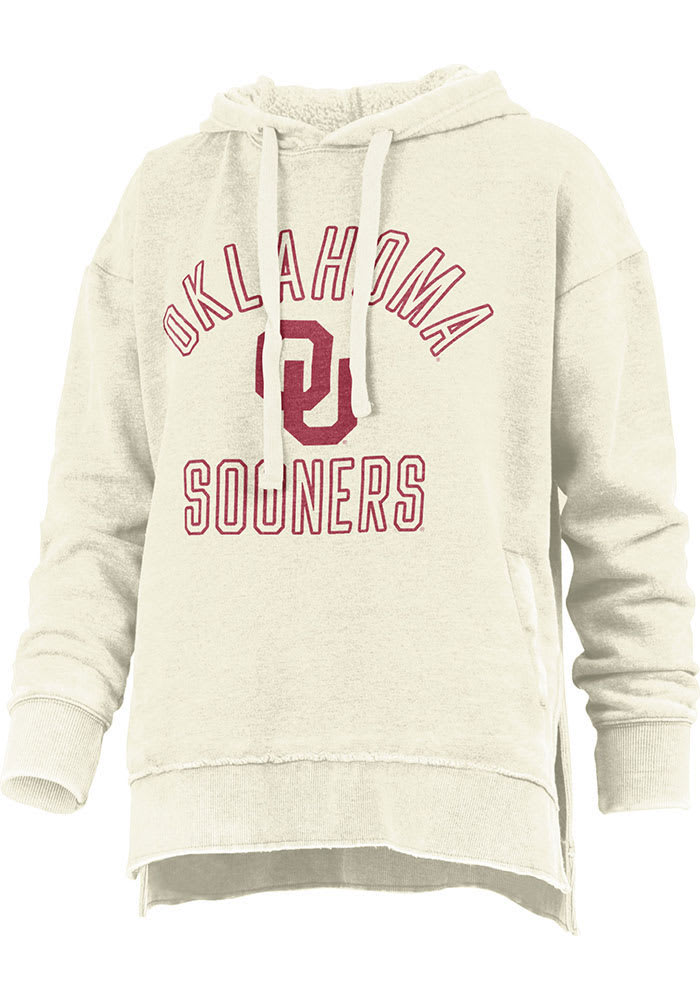 Oklahoma Sooners Womens Ivory Marni Hooded Sweatshirt