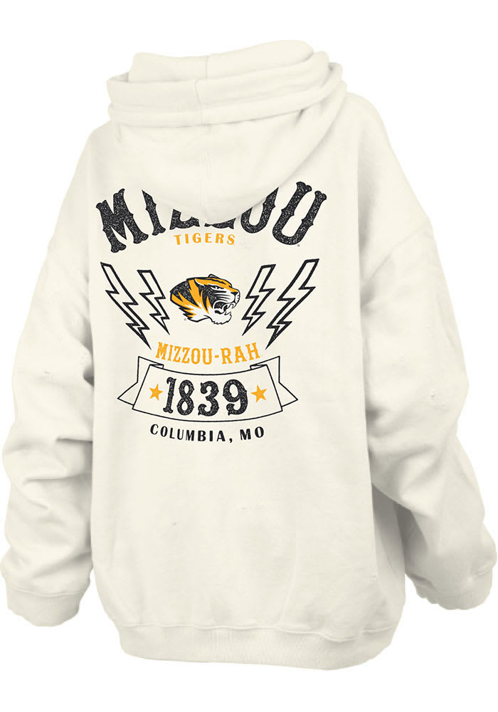 Missouri Tigers Womens Ivory RNR Hooded Sweatshirt
