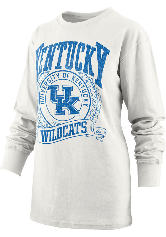 Pressbox Kentucky Wildcats Womens White Big Country LS Tee