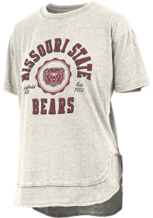 Pressbox Missouri State Bears Womens Ivory Poncho Short Sleeve T-Shirt