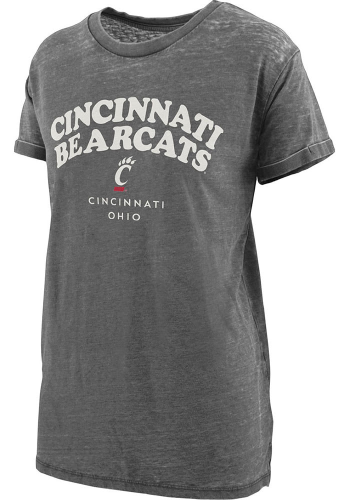 Pressbox Cincinnati Bearcats Womens Black Vintage Short Sleeve T-Shirt