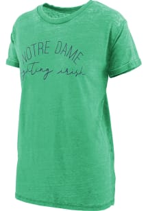 Pressbox Notre Dame Fighting Irish Womens Kelly Green Vintage Short Sleeve T-Shirt
