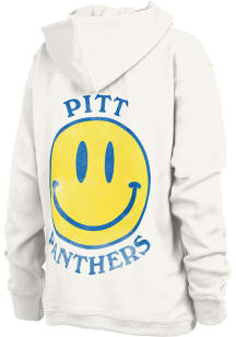 Pressbox Pitt Panthers Womens White High Tide Hooded Sweatshirt