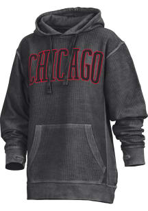 Pressbox Chicago Womens Black Southlawn Hooded Sweatshirt