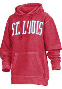 Pressbox St Louis Womens Red Southlawn Hooded Sweatshirt