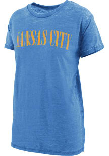 Pressbox Kansas City Womens Blue Showtime Short Sleeve T-Shirt