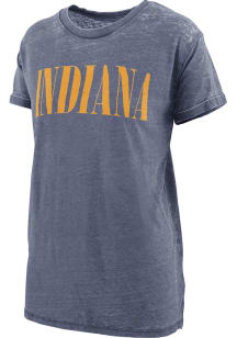 Pressbox Indiana Womens Navy Blue Showtime Short Sleeve T-Shirt