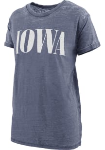 Pressbox Iowa Womens Navy Blue Showtime Short Sleeve T-Shirt