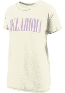 Pressbox Oklahoma Womens Ivory Showtime Short Sleeve T-Shirt