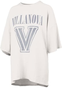 Pressbox Villanova Wildcats Womens White Rock and Roll Short Sleeve T-Shirt