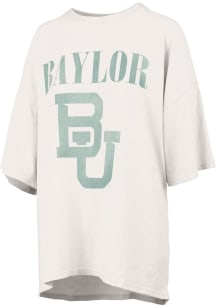 Pressbox Baylor Bears Womens White Rock and Roll Short Sleeve T-Shirt