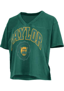Pressbox Baylor Bears Womens Green Syacmore Short Sleeve T-Shirt