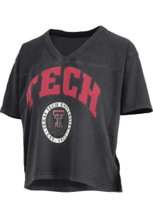 Pressbox Texas Tech Red Raiders Womens Black Syacmore Short Sleeve T-Shirt