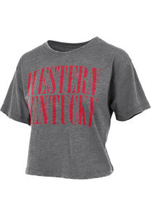 Pressbox Western Kentucky Hilltoppers Womens Black Vintage Showtime Short Sleeve T-Shirt