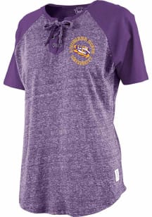 Pressbox LSU Tigers Womens Purple Katelyn Short Sleeve T-Shirt