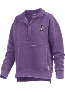 Pressbox K-State Wildcats Womens Purple Matilda 1/4 Zip Pullover