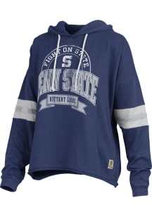 Pressbox Penn State Nittany Lions Womens Navy Blue Moonstone Hooded Sweatshirt